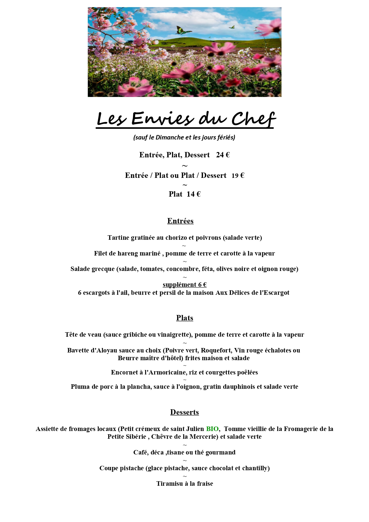 Les envies du chef